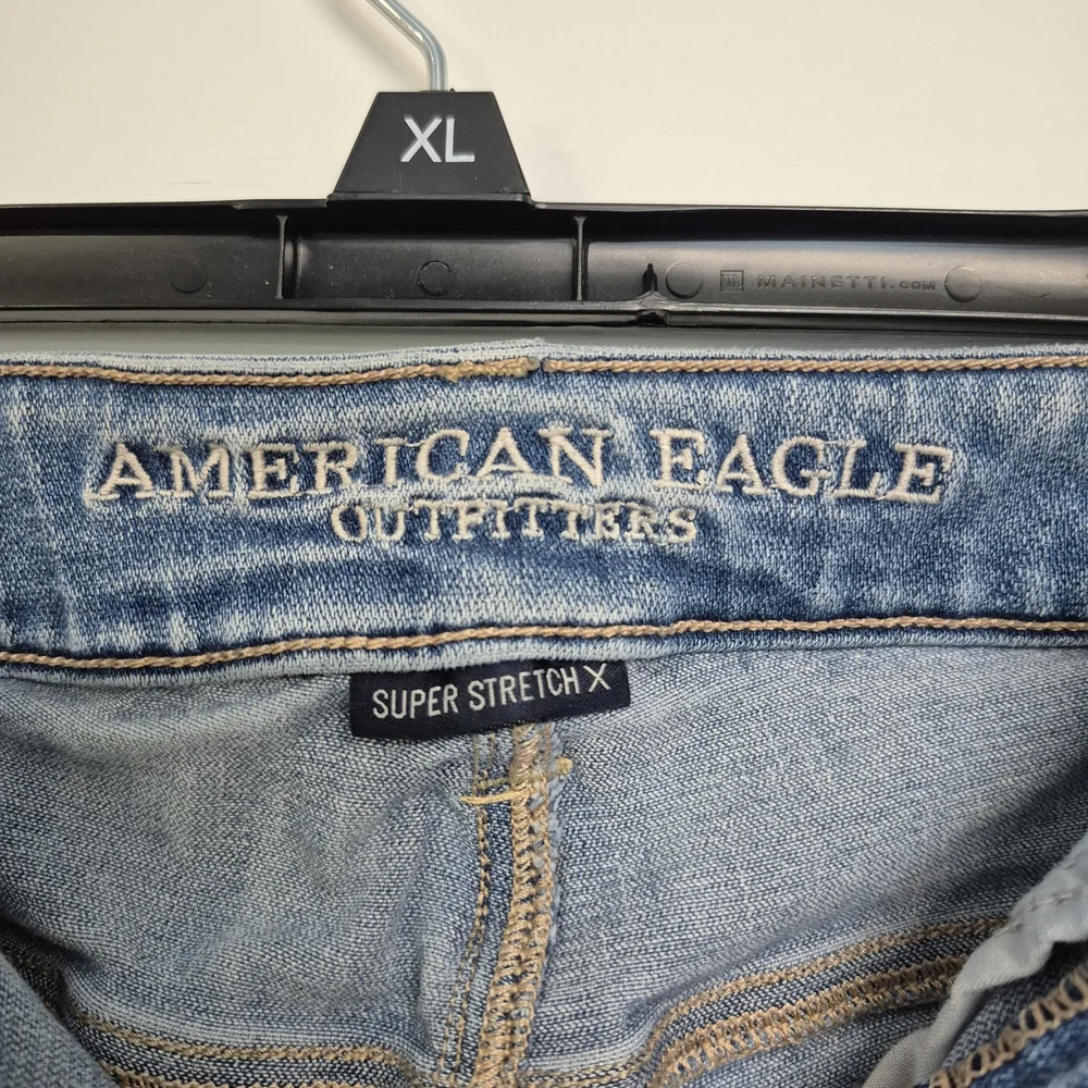 American Eagle Outfitters Blue Skinny Jeans Size 2 - Picture 5 of 7